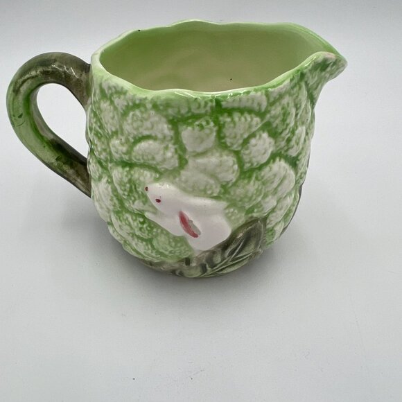 hand painted takahashi rabbit creamer mini pitcher syrup holder great child size - Picture 5 of 10
